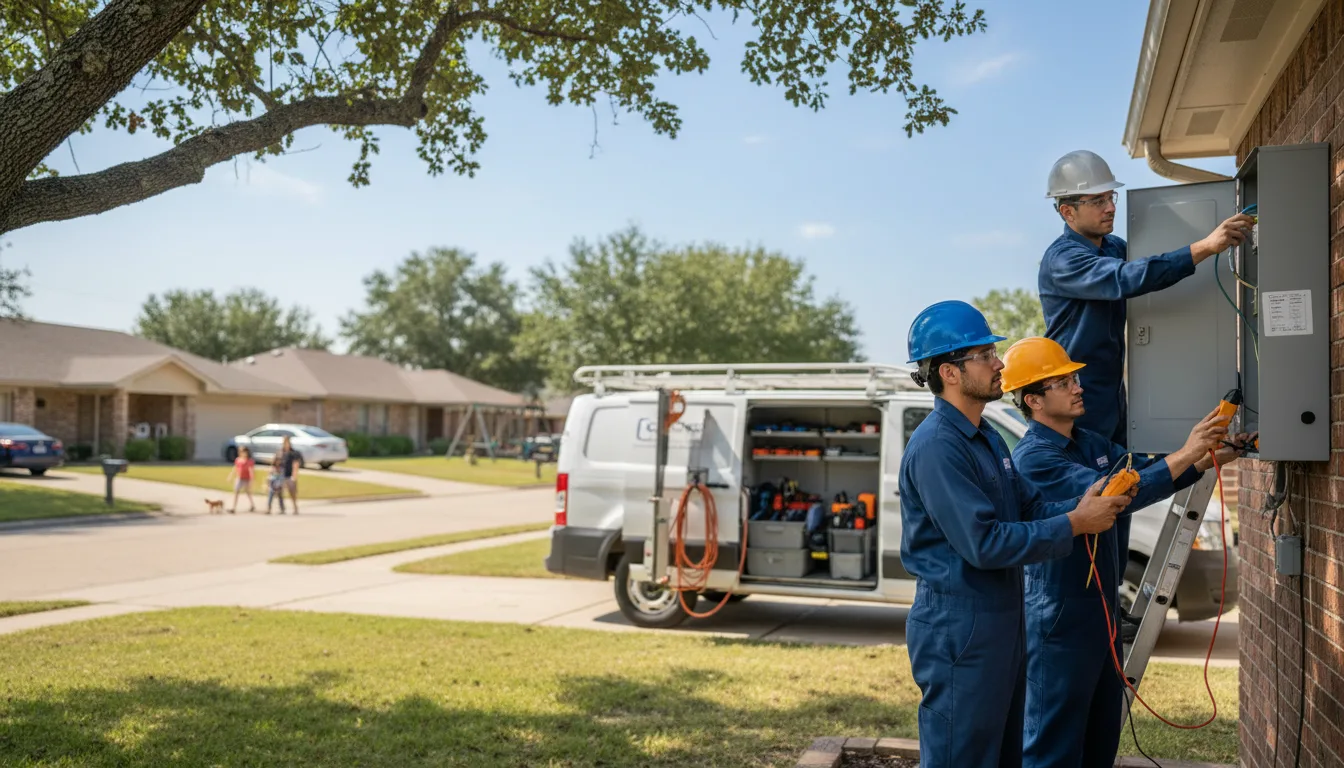 Certified electrician providing emergency electrical services in Thorp, WI